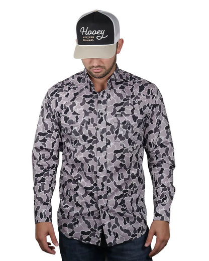 Men's Maverick Camo Print All Over Long Sleeve Performance Western Shirt - Ht2691Gyca