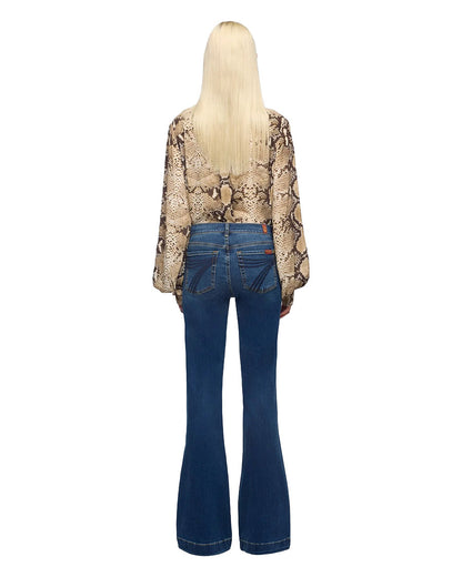 Women's Dojo Slim Illusion Flare Jeans - 7U451912-Mr1