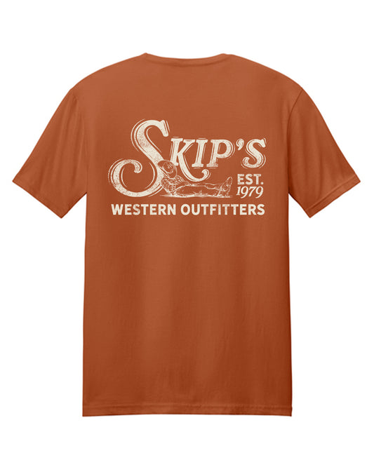 Skip's Vintage Cowboy Established 1979 T-Shirt - 64000-Fto-Ivrcrm