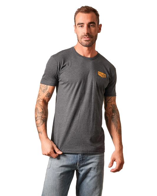 Men's Spangled Short Sleeve T-Shirt - Msh0000173-Bk004