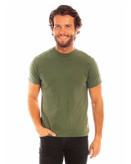 Men's Short Sleeve T-Shirt by Scully from Skip’s Western Outfitters | SCU-TR-057-OLI-L-OLIVE