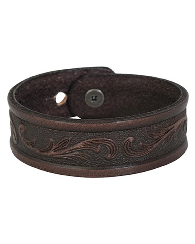 Tooled Leather Bracelet