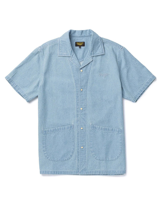 Men's South Paw Whippersnapper Shirt - Mss23Spaw by Seager from Skip’s Western Outfitters | SEA-MSS23SPAW-S-LIGHT-WASH-INDIGO