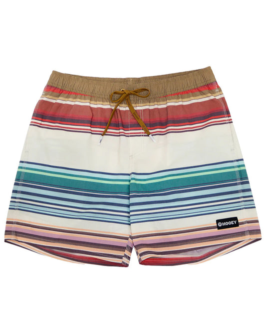 Men's Big Wake 6.5" Inseam Boardshorts - Hb2601Spyw by Hooey from Skip’s Western Outfitters | HOO-HB2601SPYW-S-GARDENIA