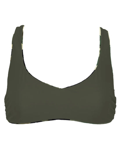 Women's Rampy Reversible Swim Top - Hst2601Ca by Hooey from Skip’s Western Outfitters | HOO-HST2601CA-S-BROWN/GREEN/CREAM-CAMO