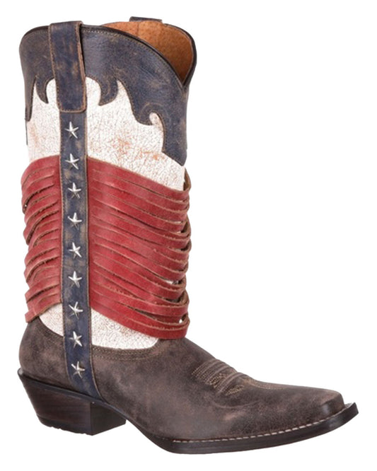 Women's Dream Catcher Americana Fringe Boots - DRD0212