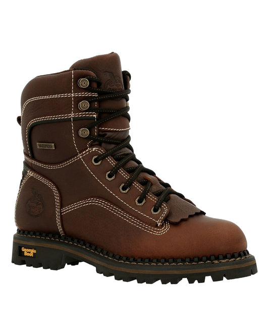 Women's AMP LT Logger Waterproof Low Heel Work Boots - GB00427