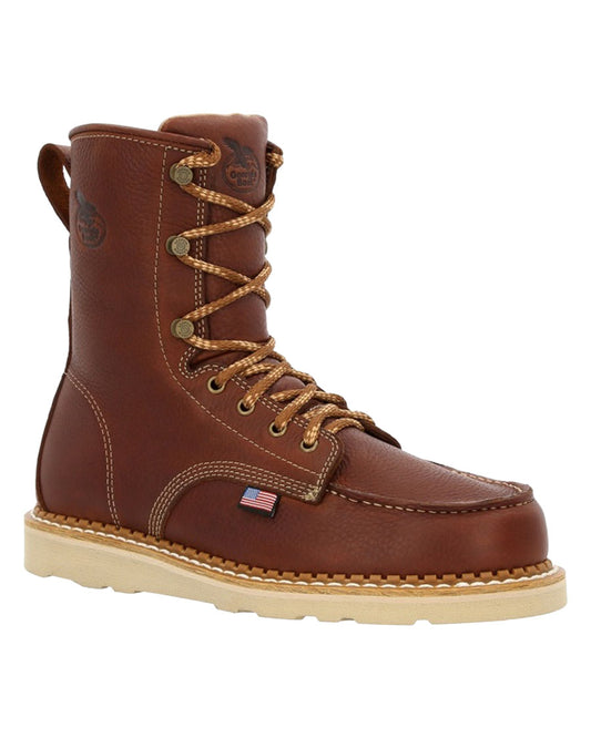 Men's Wedge Moc Toe Work Boots - GB00480