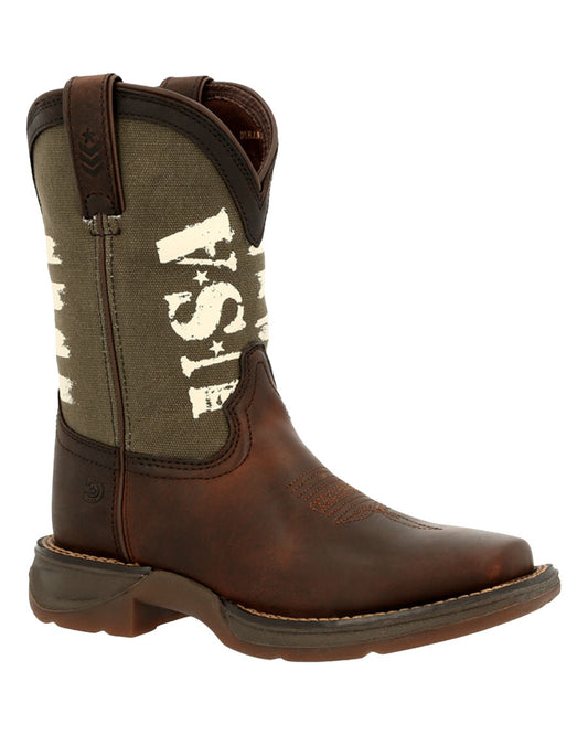 Little Kids' Lil' Rebel™ Army Western Boots - DBT0232C