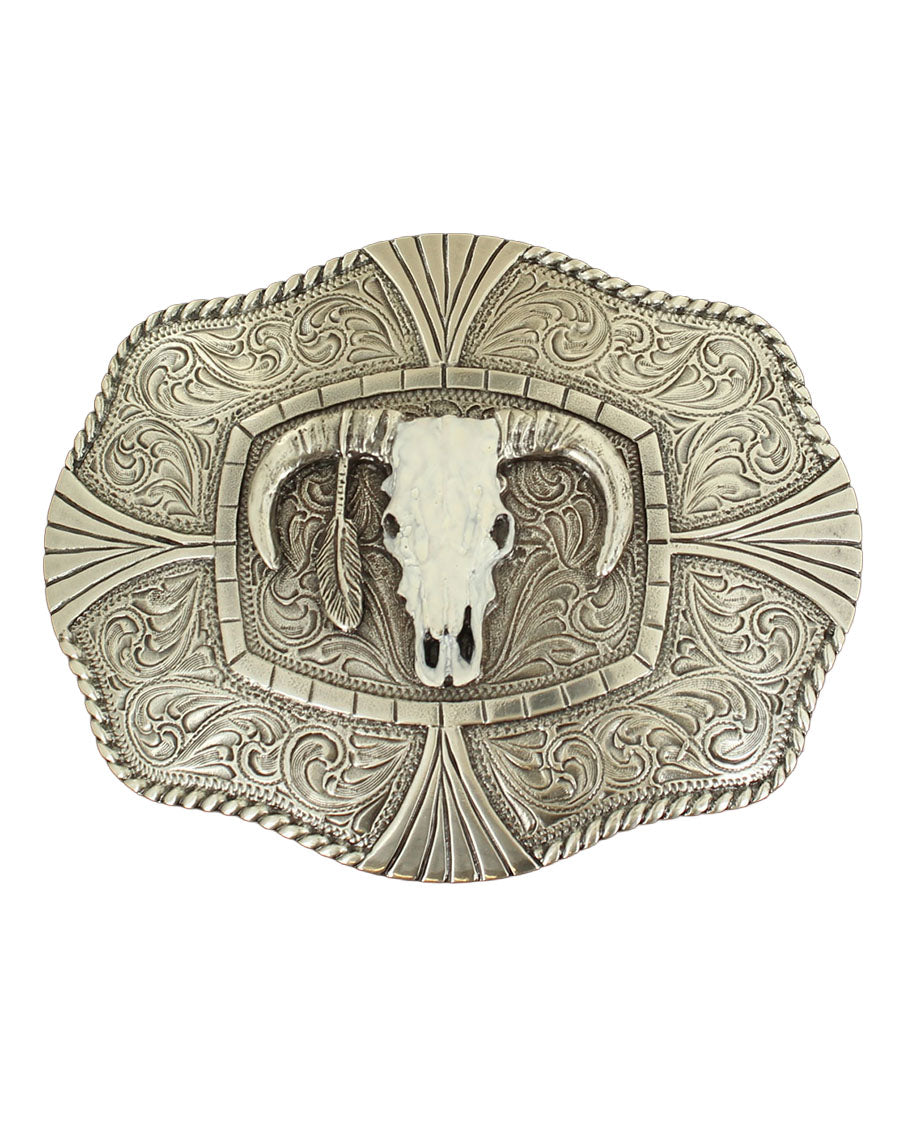 Engraved Longhorn Belt Buckle - 37403
