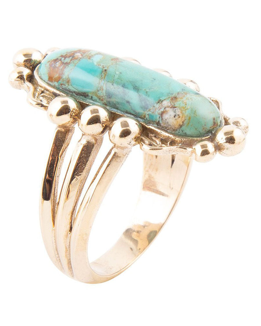 Women's Plateau Turquoise Ring - Plaur01T01