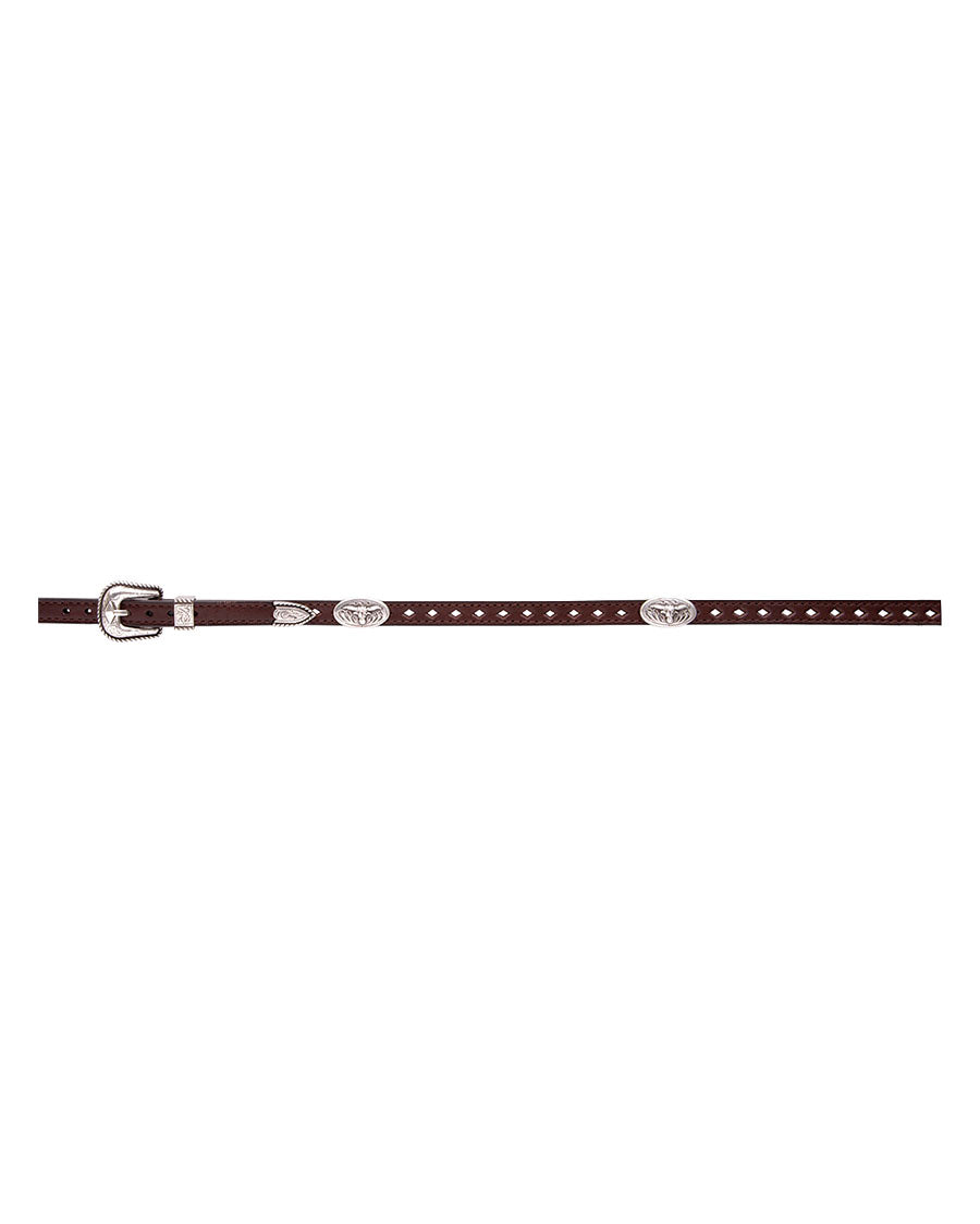 Oval Longhorn Conchos and Buckle Set - Dh104
