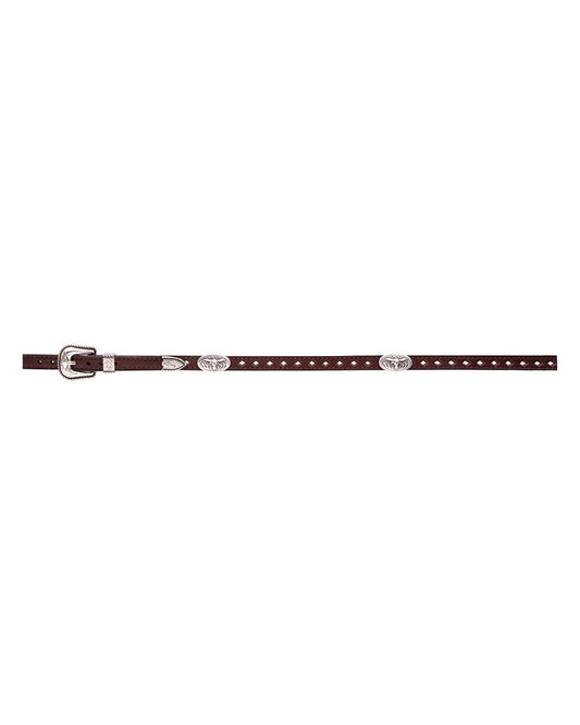 Oval Longhorn Conchos and Buckle Set - Dh104