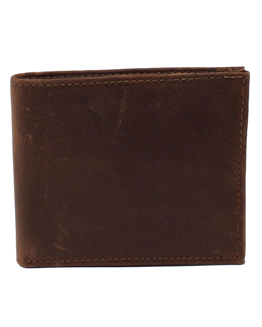 Distressed Leather Bifold Wallet - Dw1022