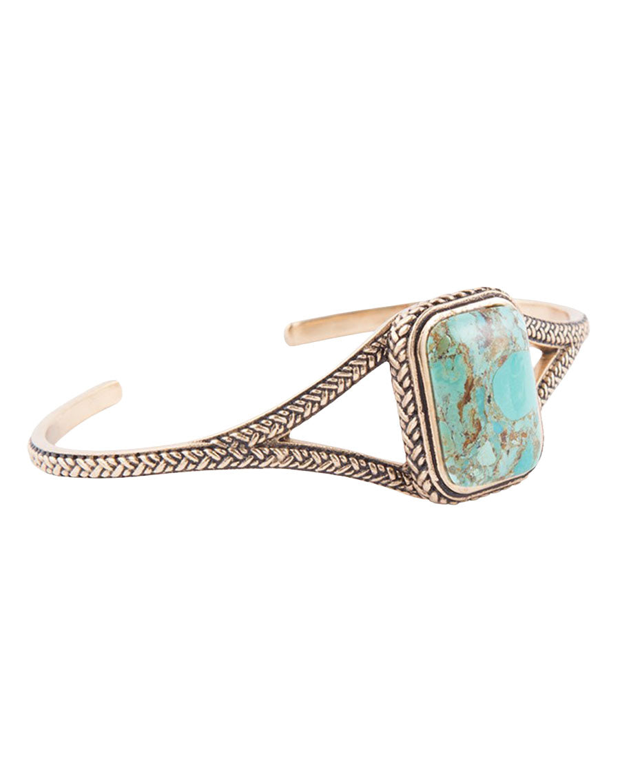 Women's Credence Genuine Turquoise Cuff Bracelet - Braib02T01B