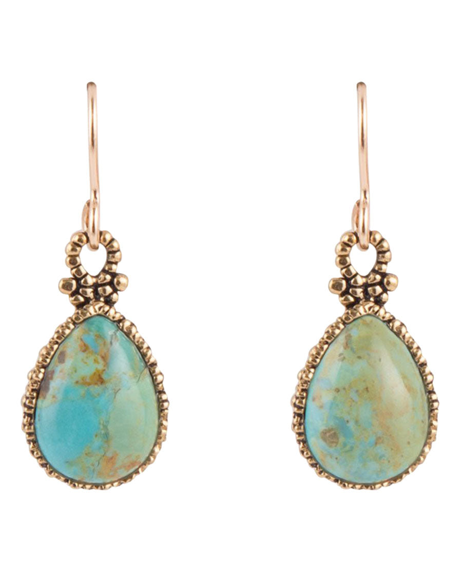Women's Dreamy Drop Turquoise Earrings - Entre01T01B