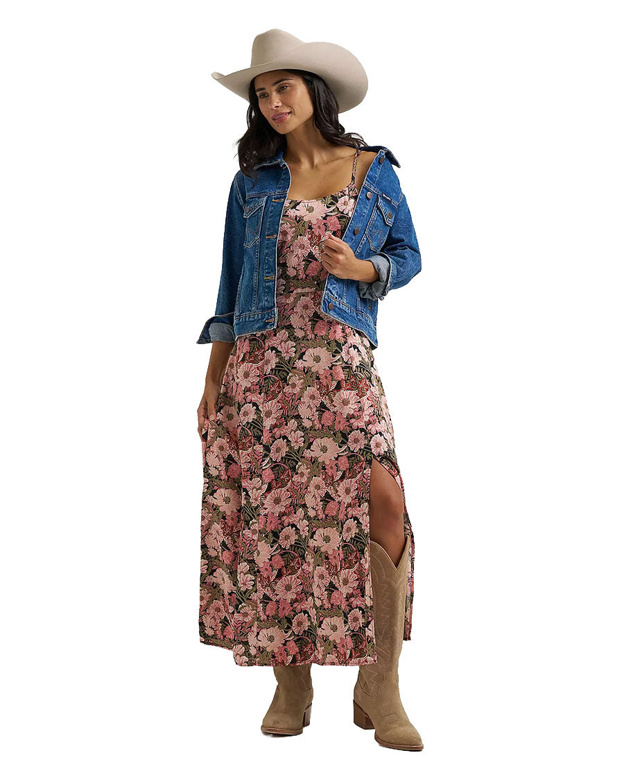 Women's Retro Americana Maxi Dress - 112382615