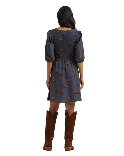 Women's Retro Punchy Smocked Dress - 112382665