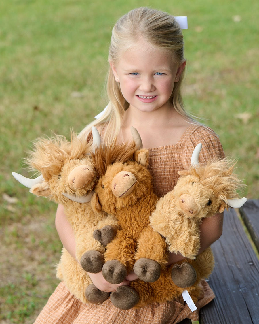 9" (18Cm) Highland Cow Blonde Farm/Barnyard Animal - 424003