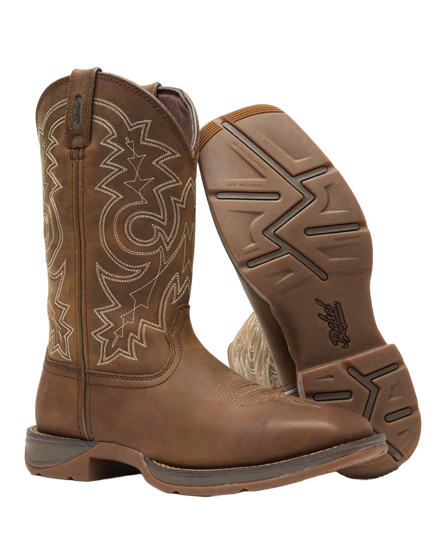 Men's Rebel Steel-Toe Pull On Western Work Boots - DB4343