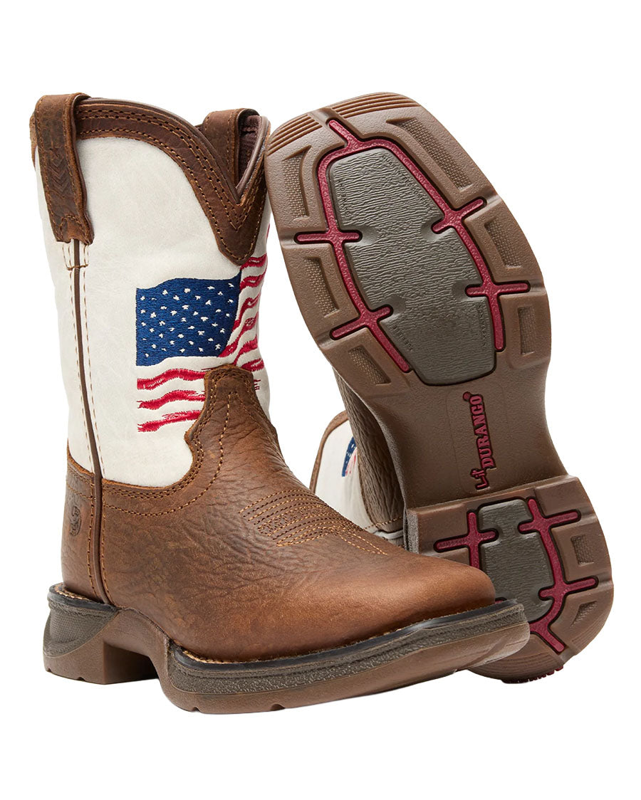 Youth American Flag Western Boots - DBT0234Y