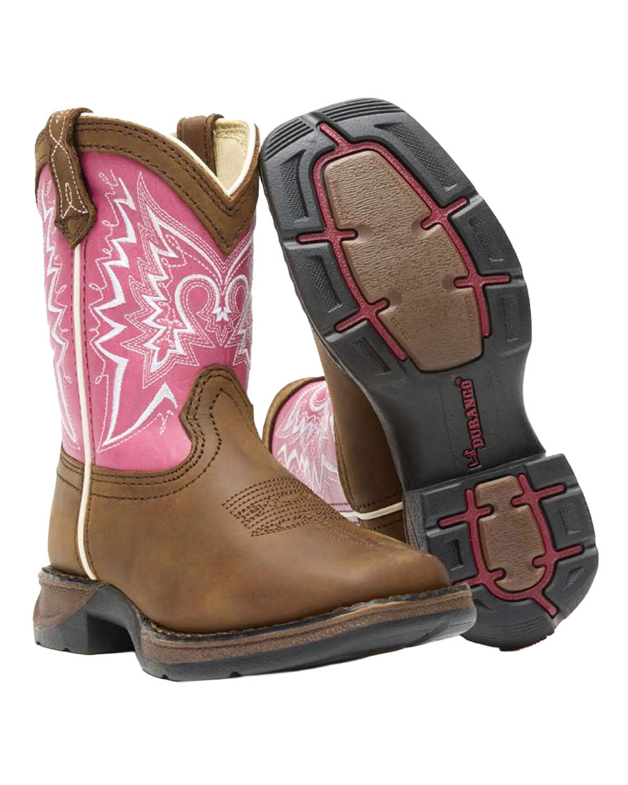 Girls' Let Love Fly Western Boots - Pink