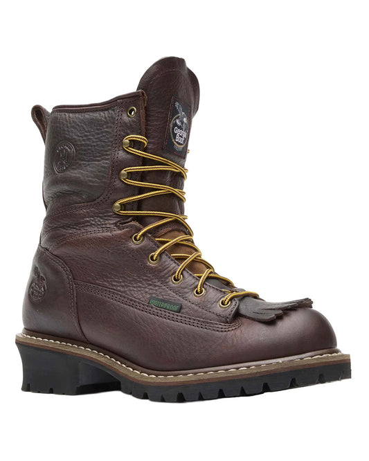 Men's Waterproof Logger Work Boots - G7113