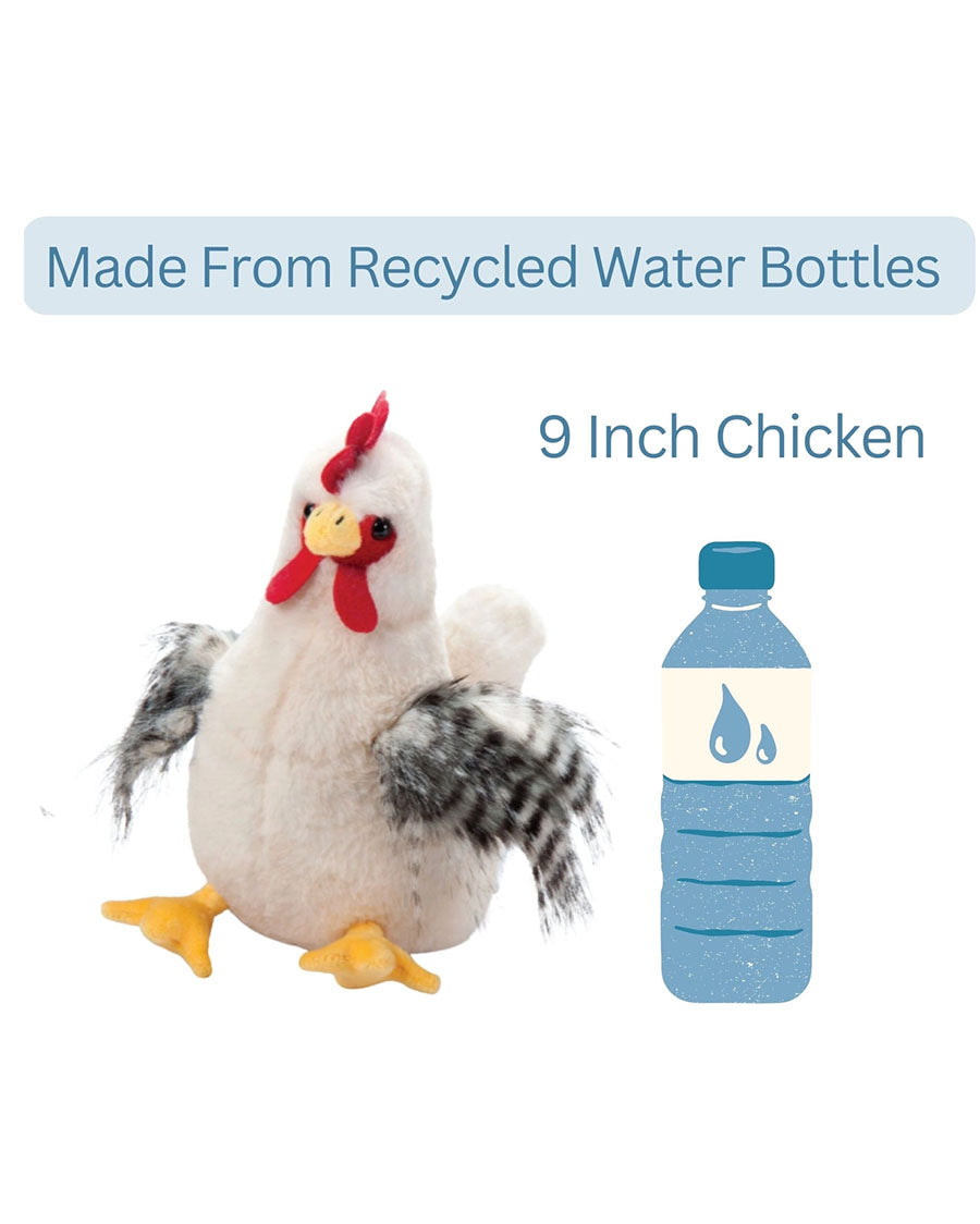 9" (19Cm) Wild Onez Chicken White Farm/Barnyard Animal - 423107