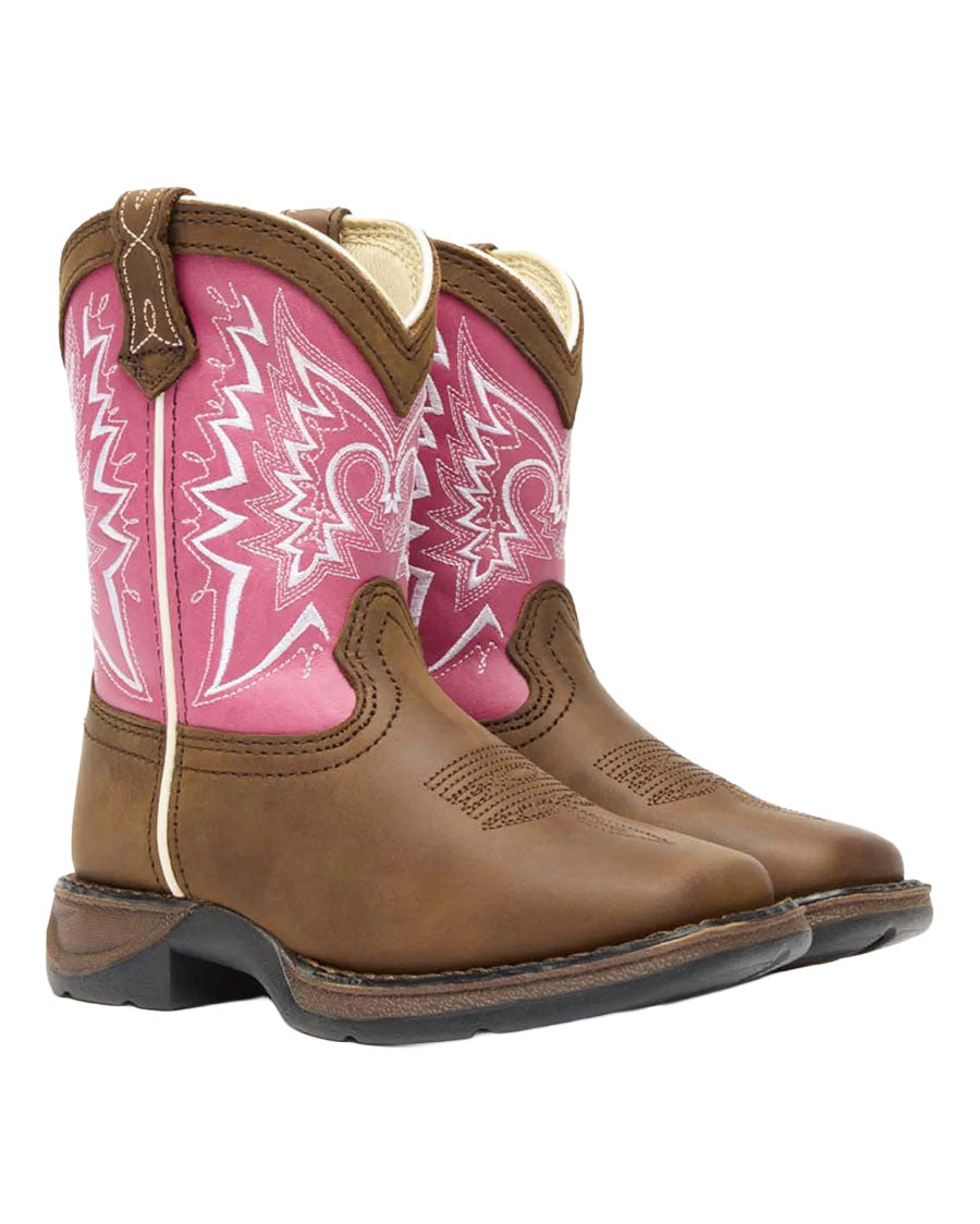 Girls' Let Love Fly Western Boots - Pink