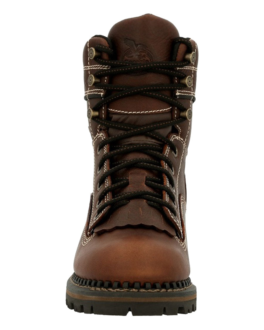 Women's AMP LT Logger Waterproof Low Heel Work Boots - GB00427
