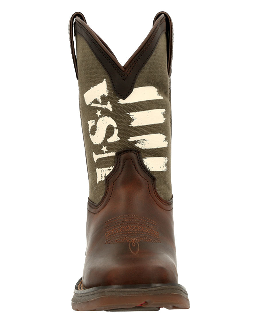 Little Kids' Lil' Rebel™ Army Western Boots - DBT0232C