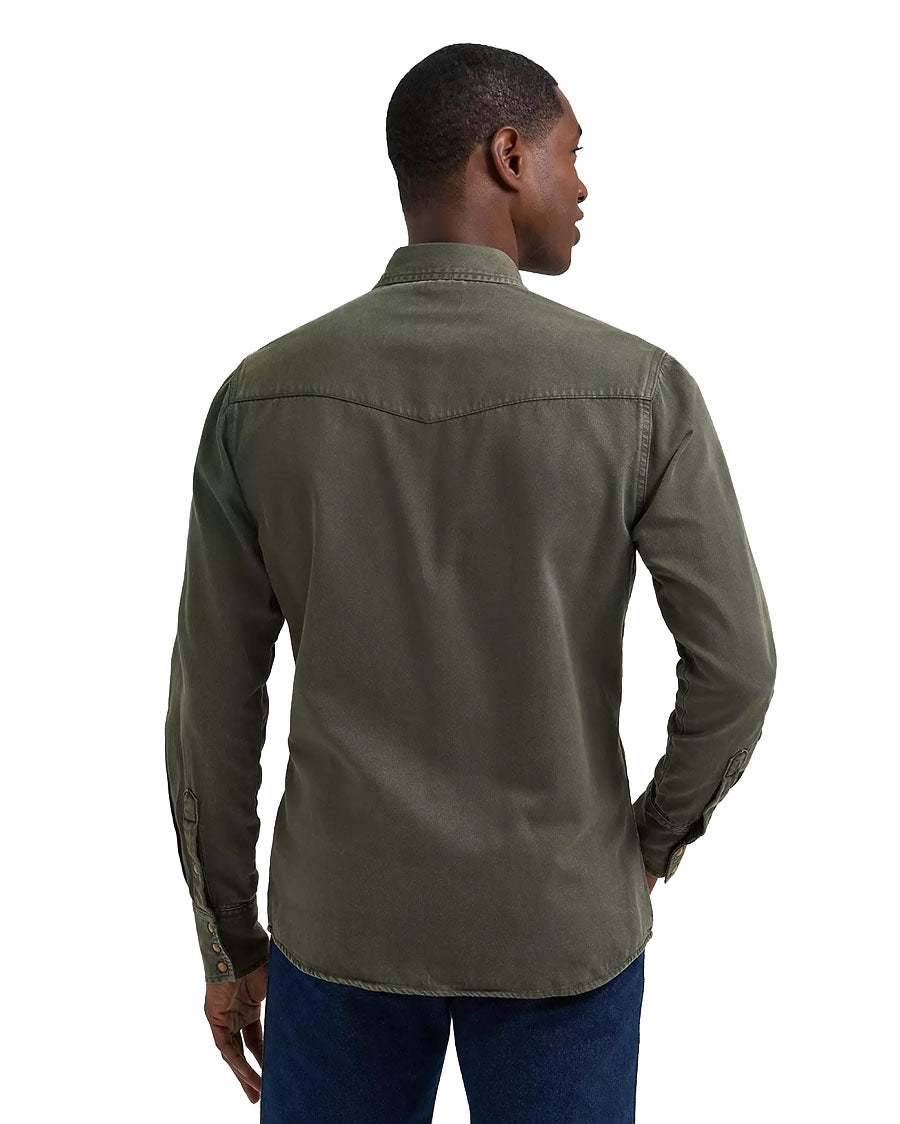 Men's Denim Western Shirt - 112381633