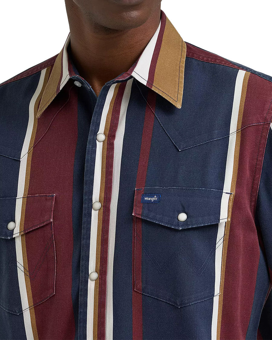 Men's Vintage Inspired Brushpopper Classic Fit Western Shirt - 112381998