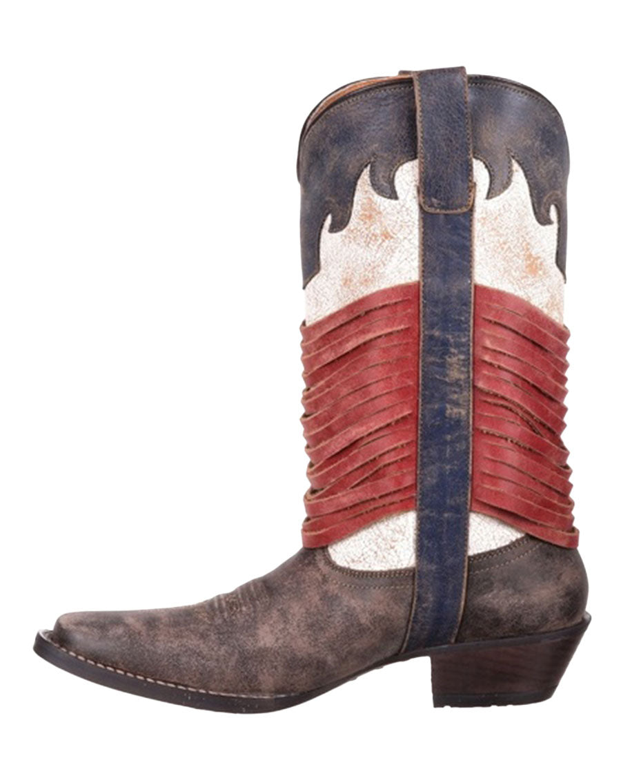 Women's Dream Catcher Americana Fringe Boots - DRD0212