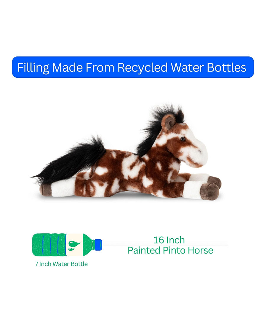 16" (39Cm) Pinto Horse Floppy Medium Farm/Barnyard Animal - 723051
