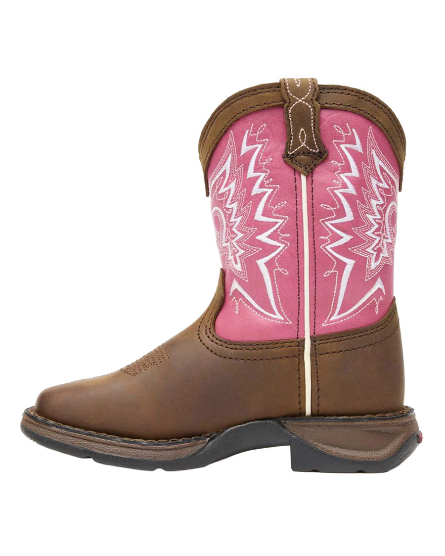 Girls' Let Love Fly Western Boots - Pink