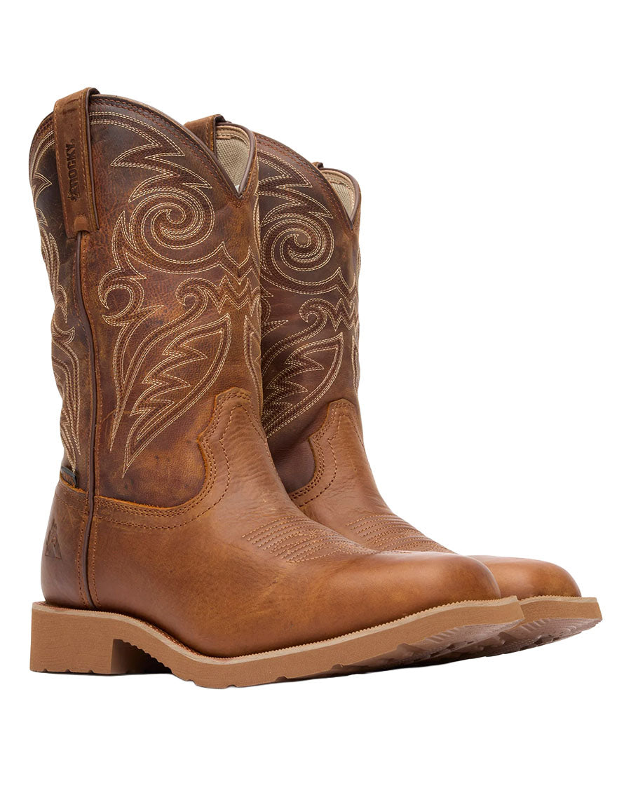 Men's MonoCrepe 12” Waterproof Western Work Boots - RKW0438