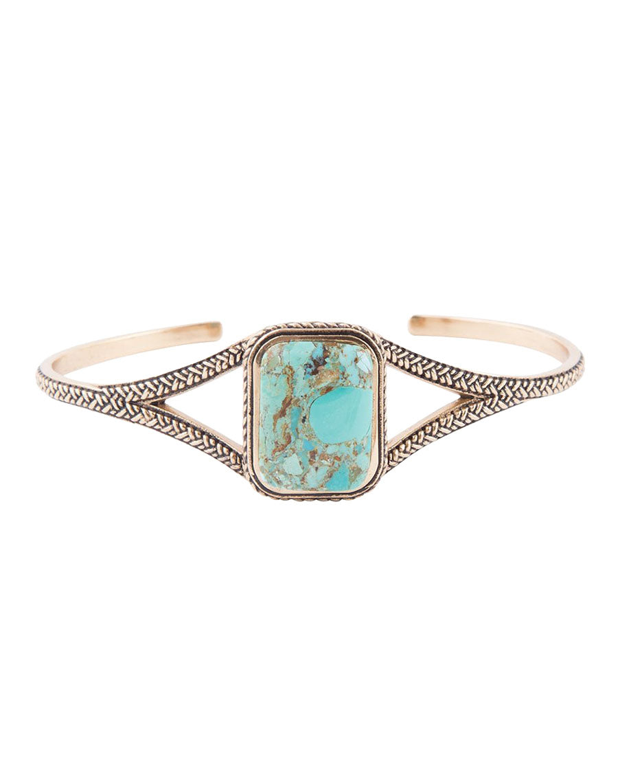 Women's Credence Genuine Turquoise Cuff Bracelet - Braib02T01B