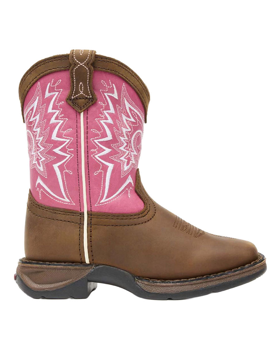 Girls' Let Love Fly Western Boots - Pink