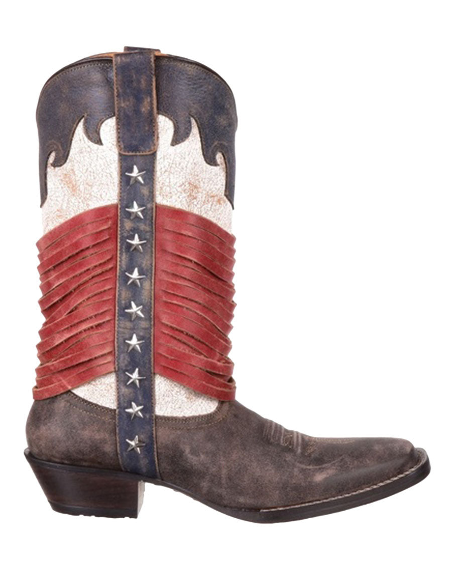 Women's Dream Catcher Americana Fringe Boots - DRD0212