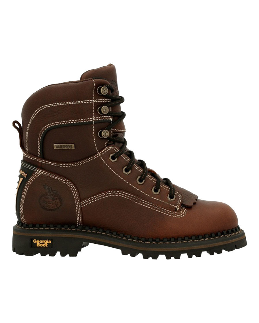 Women's AMP LT Logger Waterproof Low Heel Work Boots - GB00427