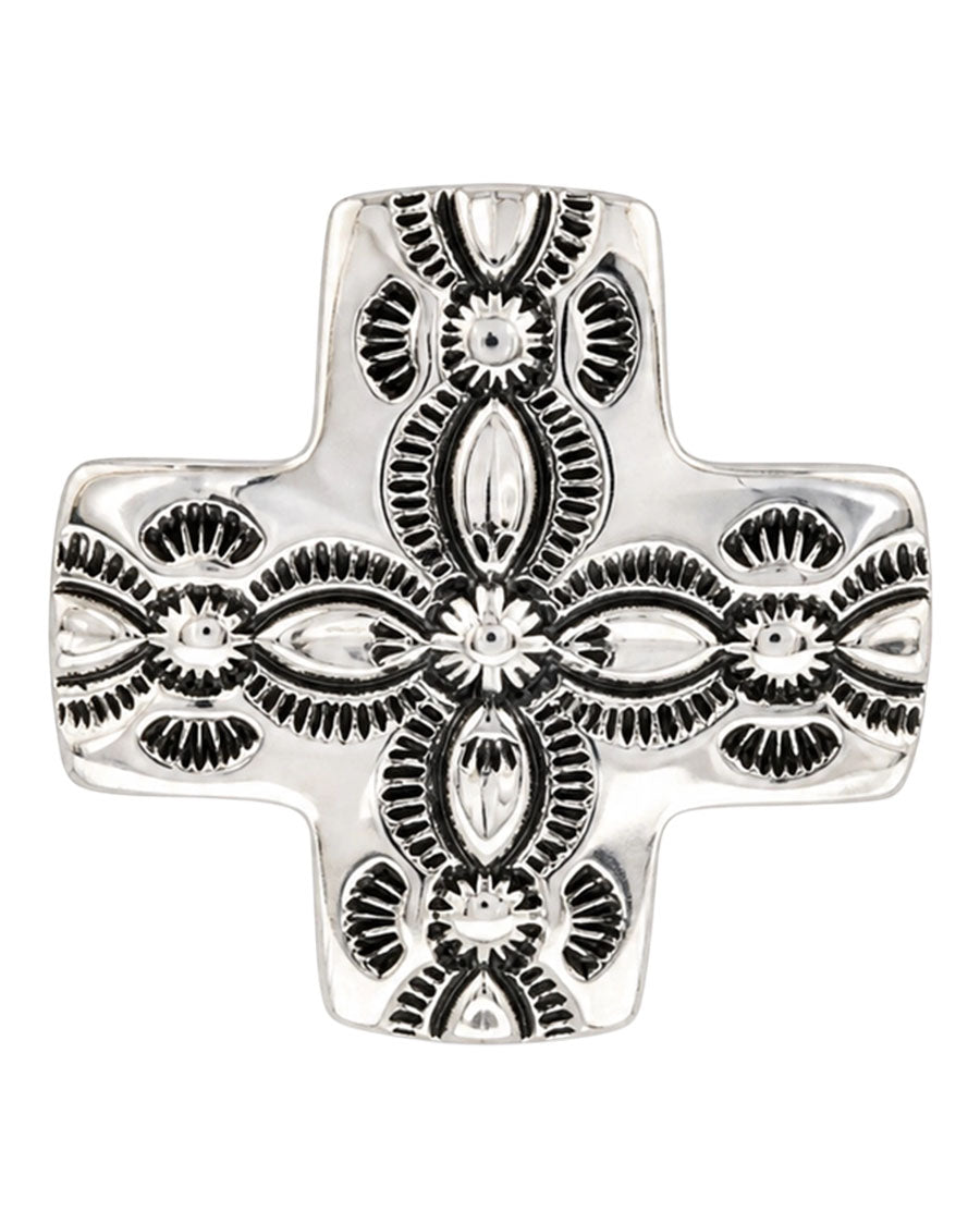 Women's 18K White Gold Plated Scarf Slide - Ss004Wg