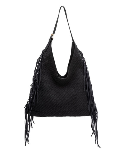 Women's Brynlee Vegan Suede Tote Bag - Ea1109K by Melie Bianco from Skip’s Western Outfitters | MEL-EA1109K-BLACK