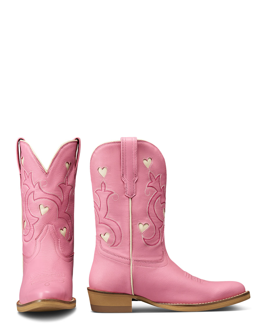 Girls' The Annie Hearts Western Boots - 81034-Wlr