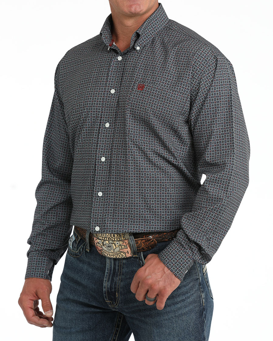 Men's Long Sleeve Print Arenaflex Shirt - Mtw1106137