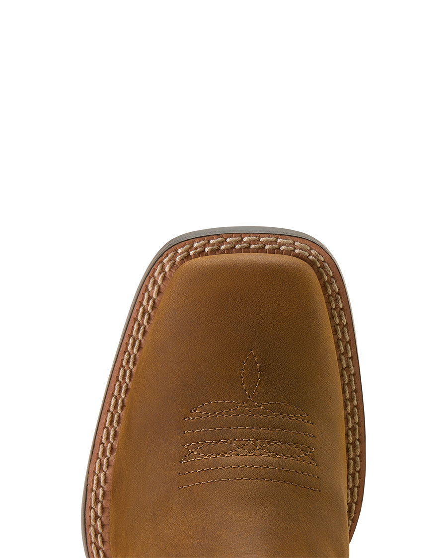 Youth Wild Bloom Wide Square Toe Western Boots - 10074202