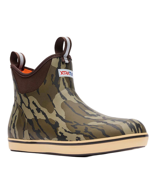 Men's 6" Mossy Oak Bottomland Ankle Deck Boots - XMABMOB