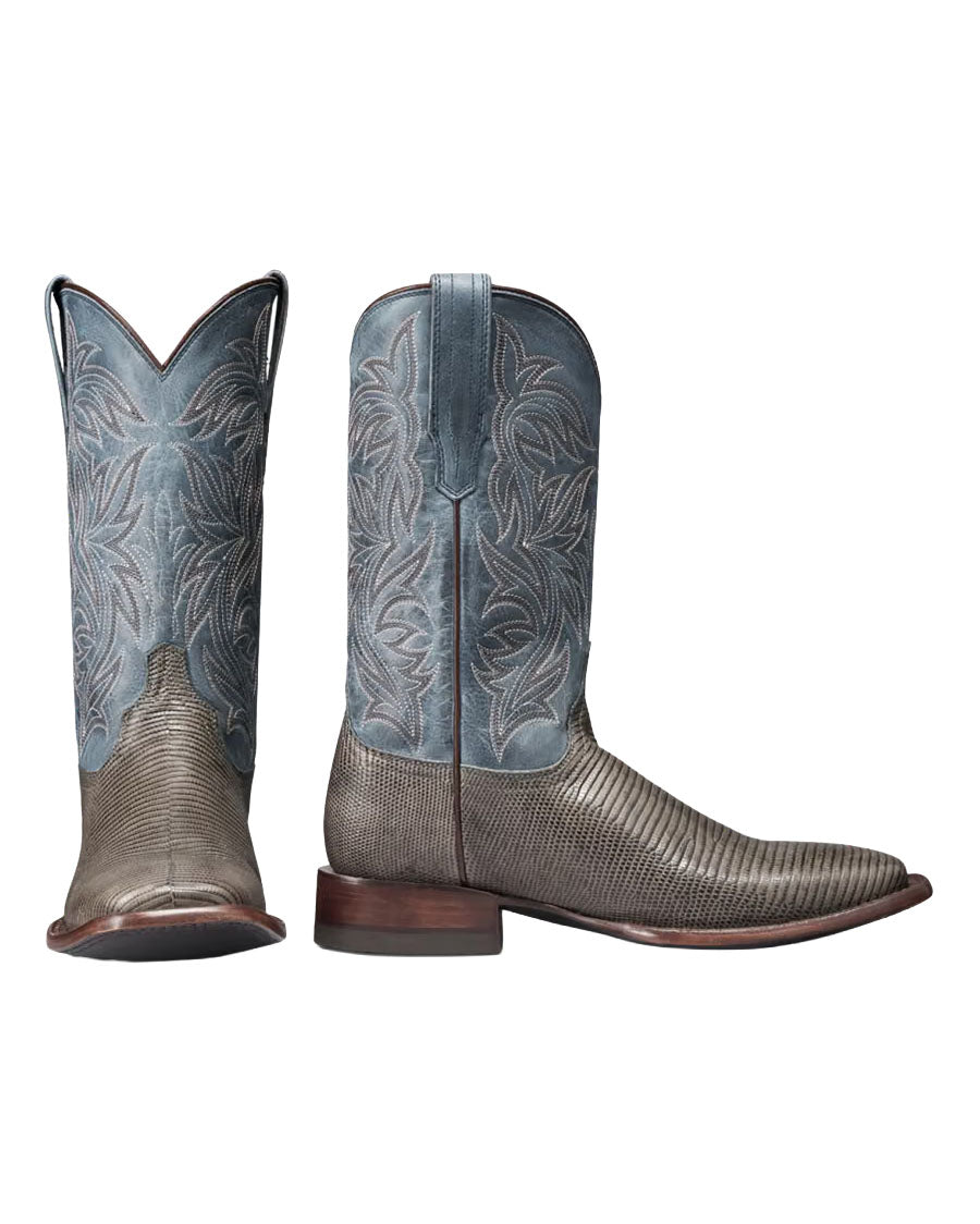 Men's The Doc Canyon Gunmetal Lizard Western Boots - 11224-Gnm