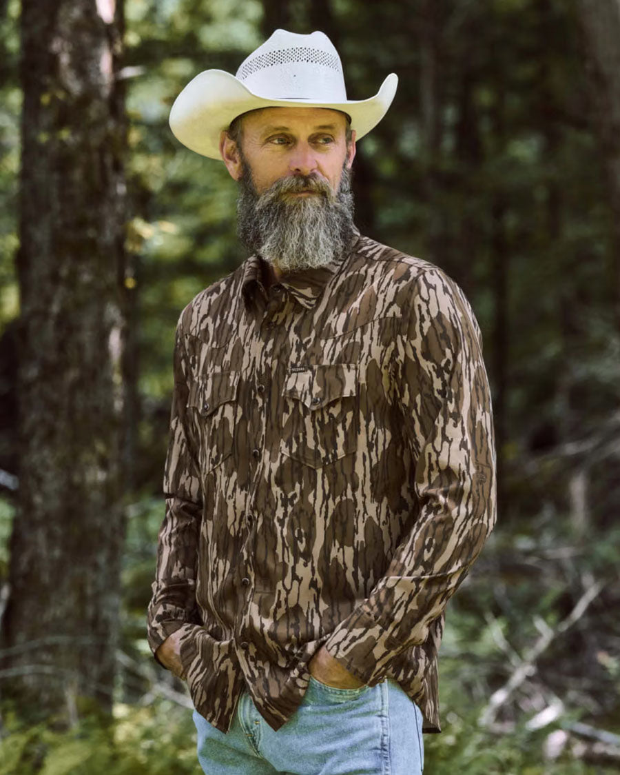 Men's Tecovas X Mossy Oak Performance Western Shirt - 61104-Mob