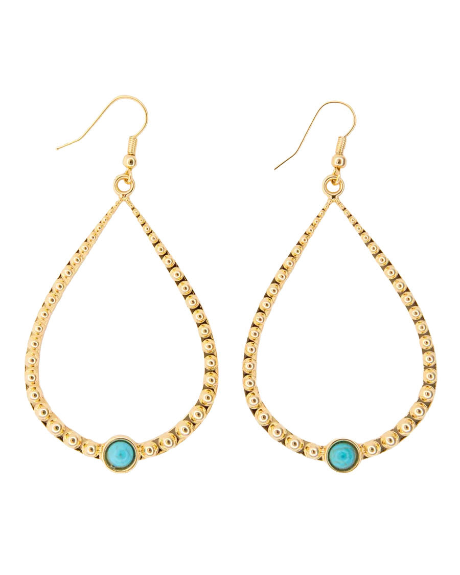 Women's 2.25" 18K Gold Plated Teardrop Earrings - Wc-E23G by West & Co. from Skip’s Western Outfitters | W&C-WC-E23G-YELLOW-GOLD
